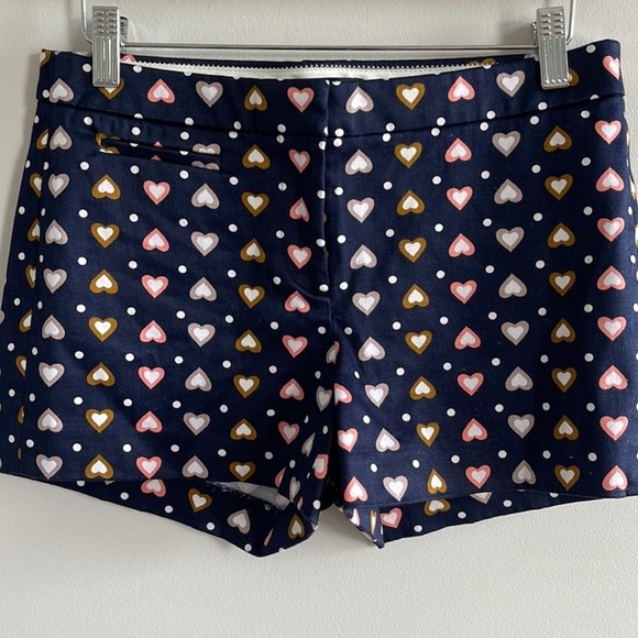 J. Crew Mini Heart Cotton Print Shorts NEW - Picture 4 of 6